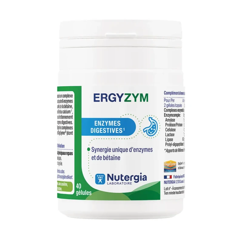 Nutergia Ergyzym Digestive Enzymes 40 Capsules