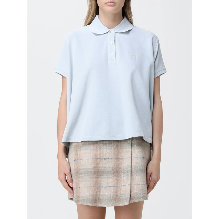Cotton Blend Polo Shirt (S359Y23XAY5140)