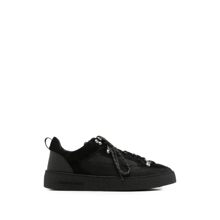 DSQUARED2 Rebels Embossed-Logo Smooth Calf Leather Trainers (SNM0502189000012124)