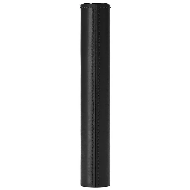 Black leather case La Bouche Rouge