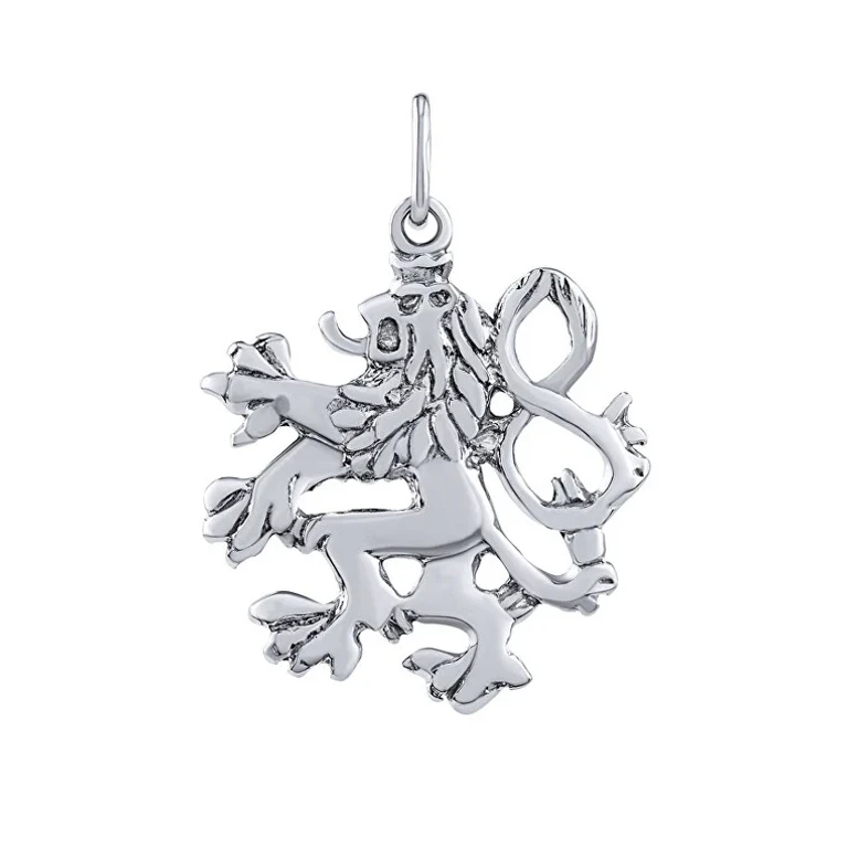 Silver Pendant Czech Lion Silvegob11872P