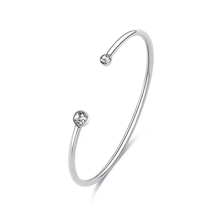 Solid Steel Bracelet With Crystals Click Sck236