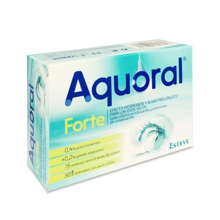 Aquoral Forte Eye Drops Hyaluronic Acid 0.4 30 Single Dose