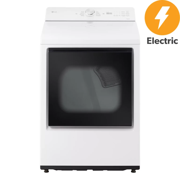7.3 cu. ft. Rear Control Electric Dryer with AI Sensing (White):- Alpine White