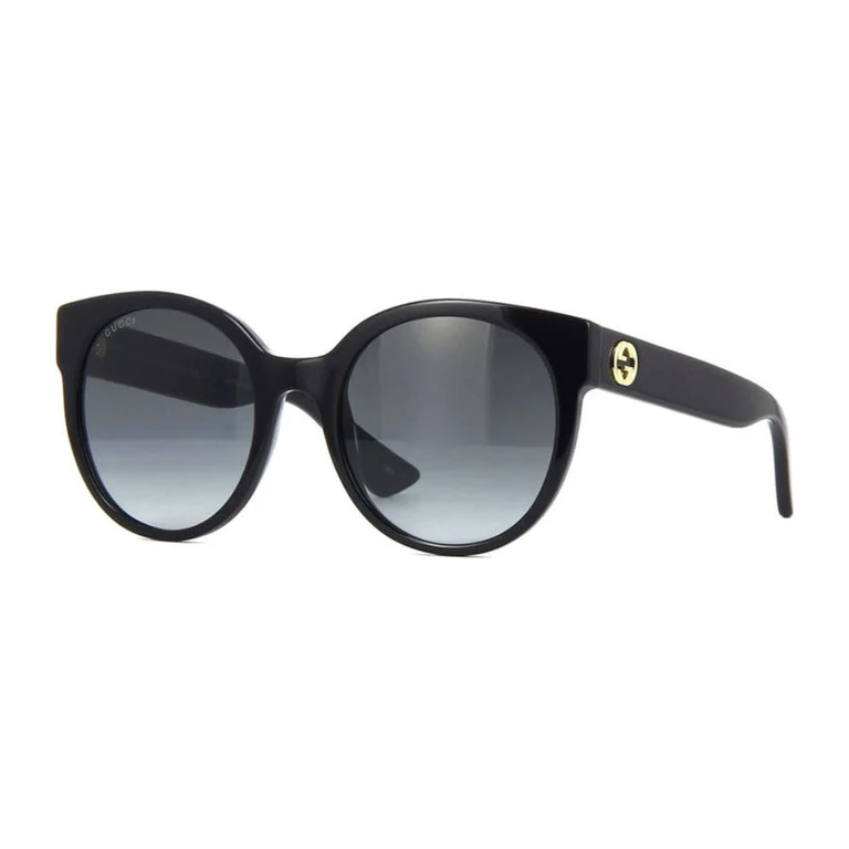 Ladies Black Round Sunglasses GG0035S 001