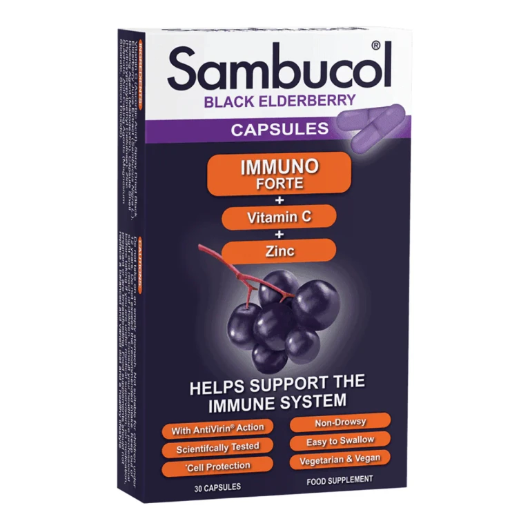 Immuno Forte+ Vitamin C + Zinc Capsules for immune system support 30 capsules