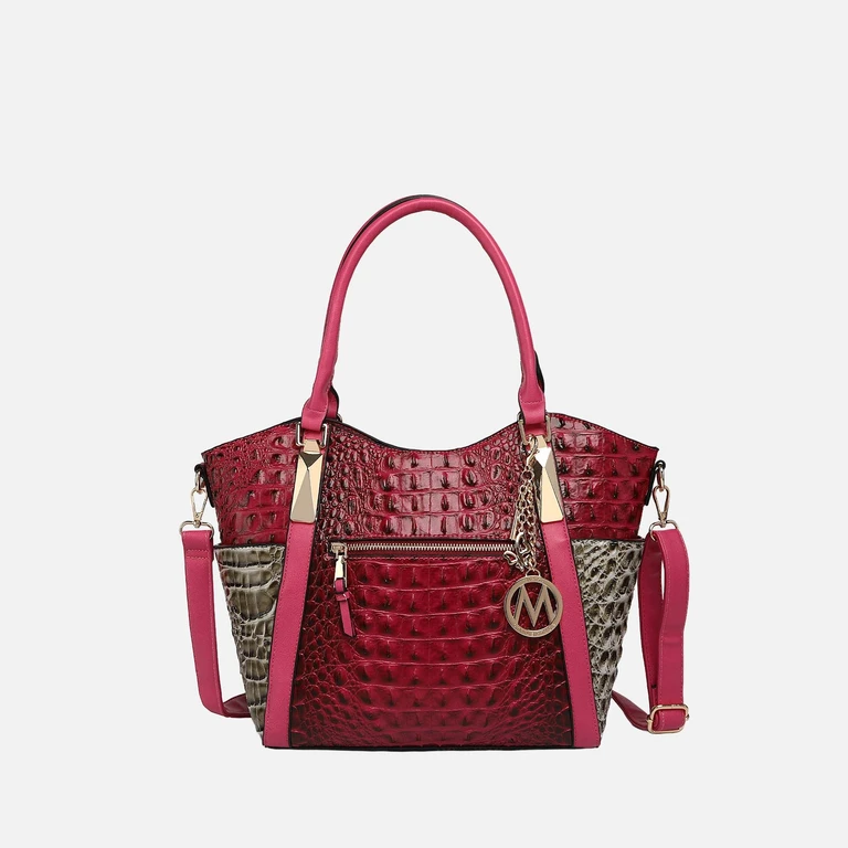 by Mia K. - Janise Croc Tote handbag