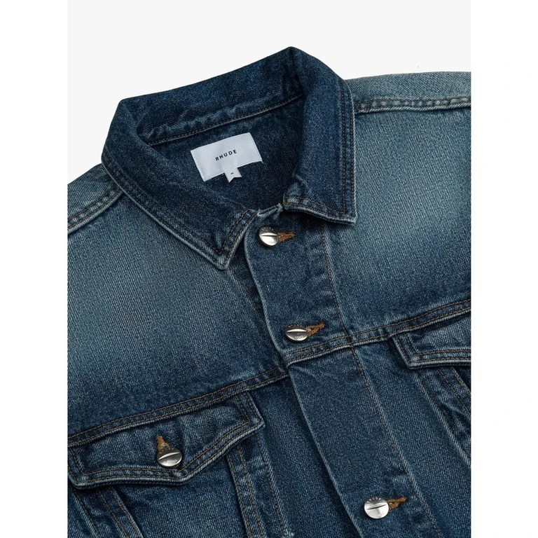 Women'S Light Indigo Denim Oversized Jacket