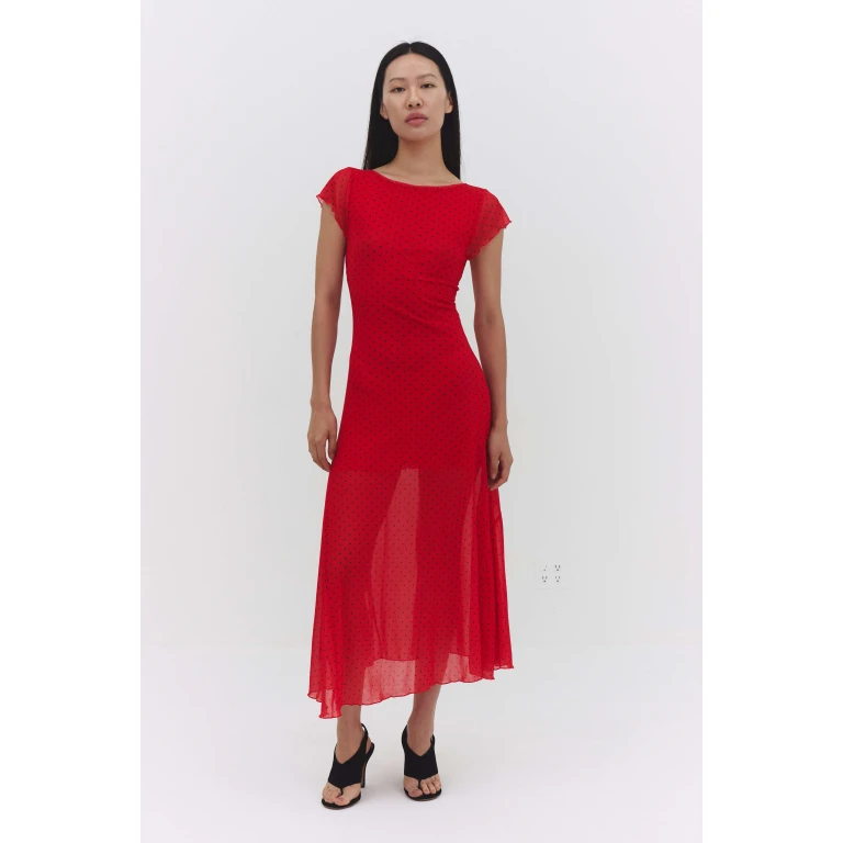 Valentina Dress in Red