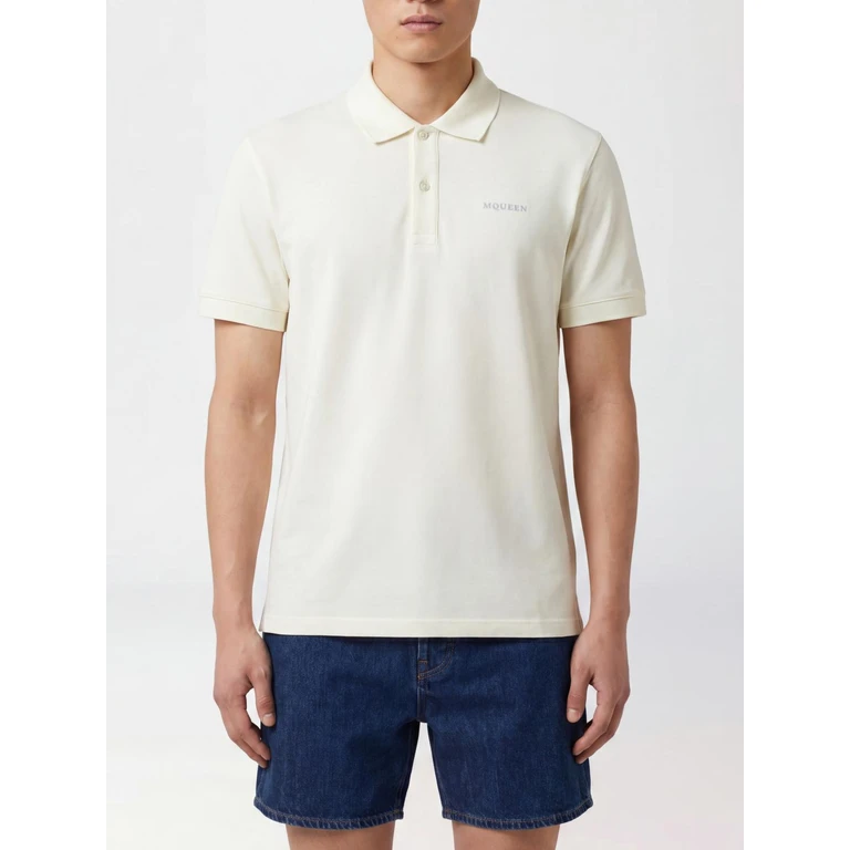 McQueen Cotton Polo Shirt (839229QXAAK9311)