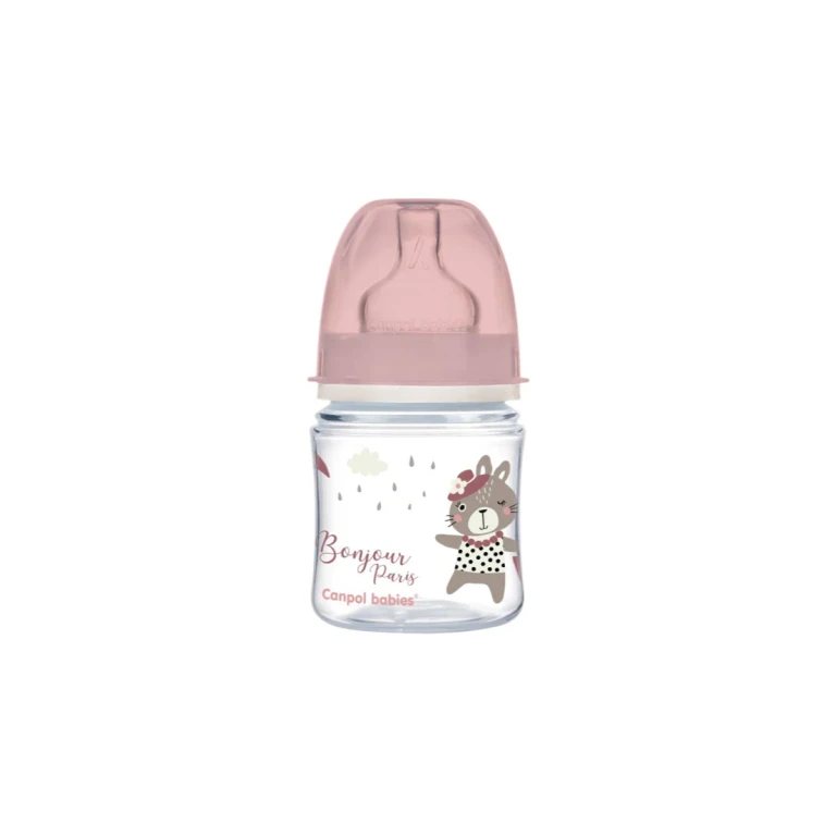 Bonjour Paris baby bottle 0m+ pink 120 ml