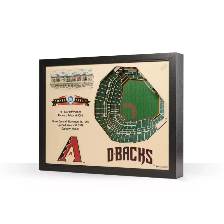 MLB 25-Layer Stadium View 3D Wall ArtArizona Diamondbacks:- Arizona Diamondbacks