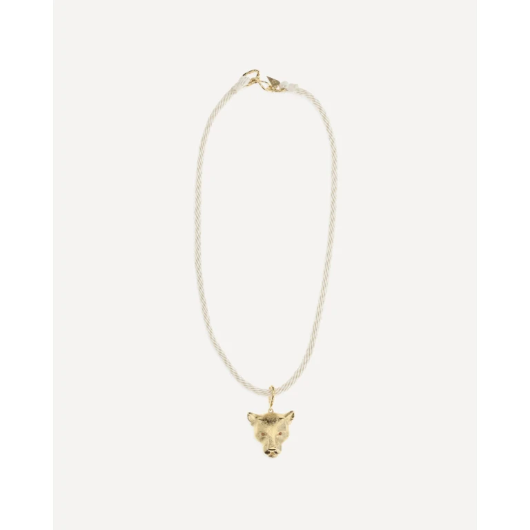 FORTE_FORTE Sculpture Necklace with puma pendant Female UNI