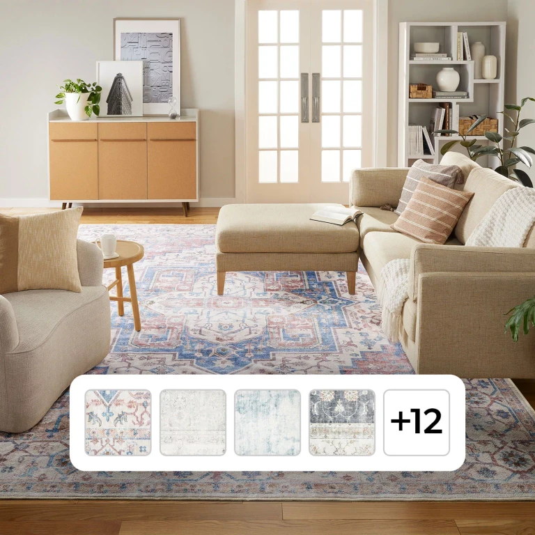 Everwash Washable 9' x 12' Area Rug, Chelsea:- Chelsea