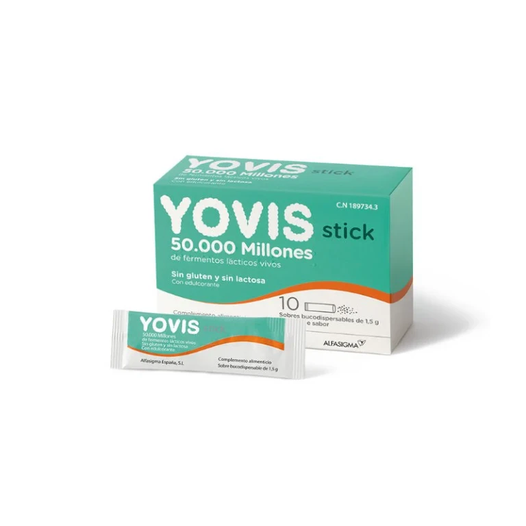 Yovis 10 Buccodispensable Sticks 50,000 Million live lactic ferments