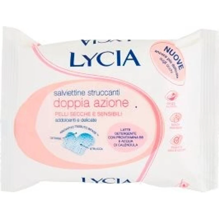 Double Action Makeup Remover Wipes For Dry And Sensitive Skin 20 Pieces