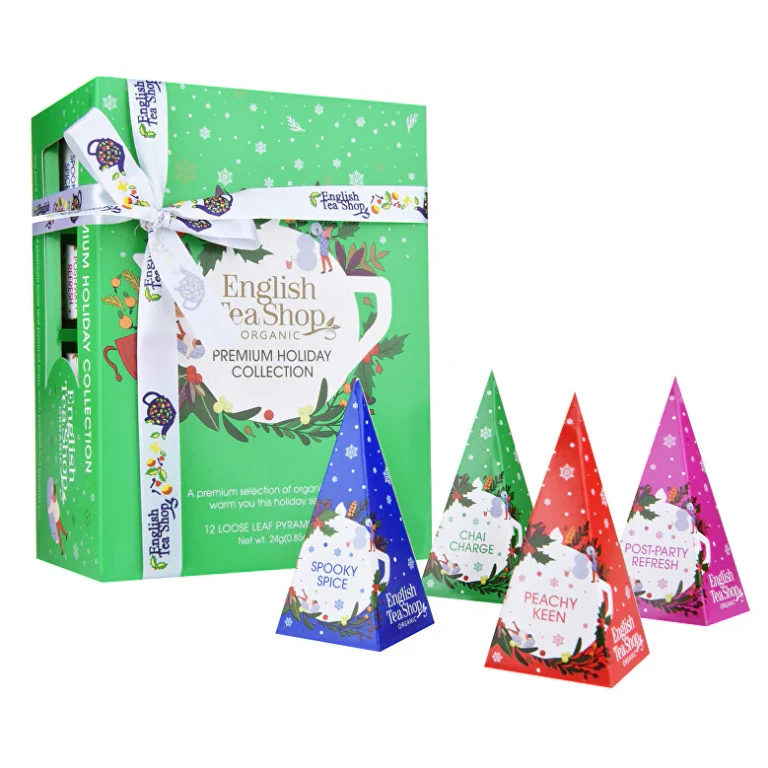 Organic Green Christmas Gift Collection 12 Pyramids