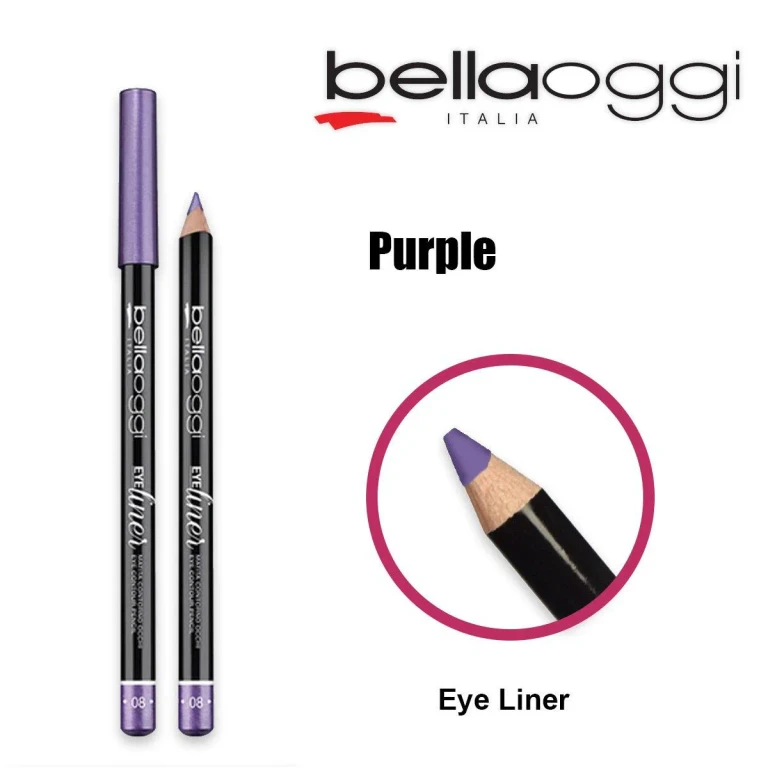 Purple eye contour pencil eyeliner