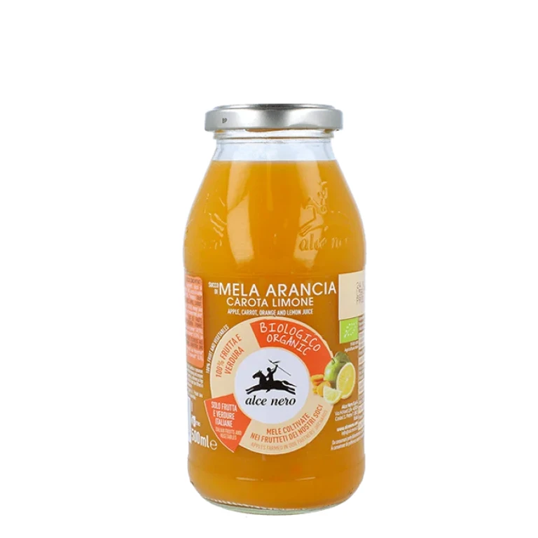 Apple Orange Carrot Lemon Juice Alce Nero 500ml