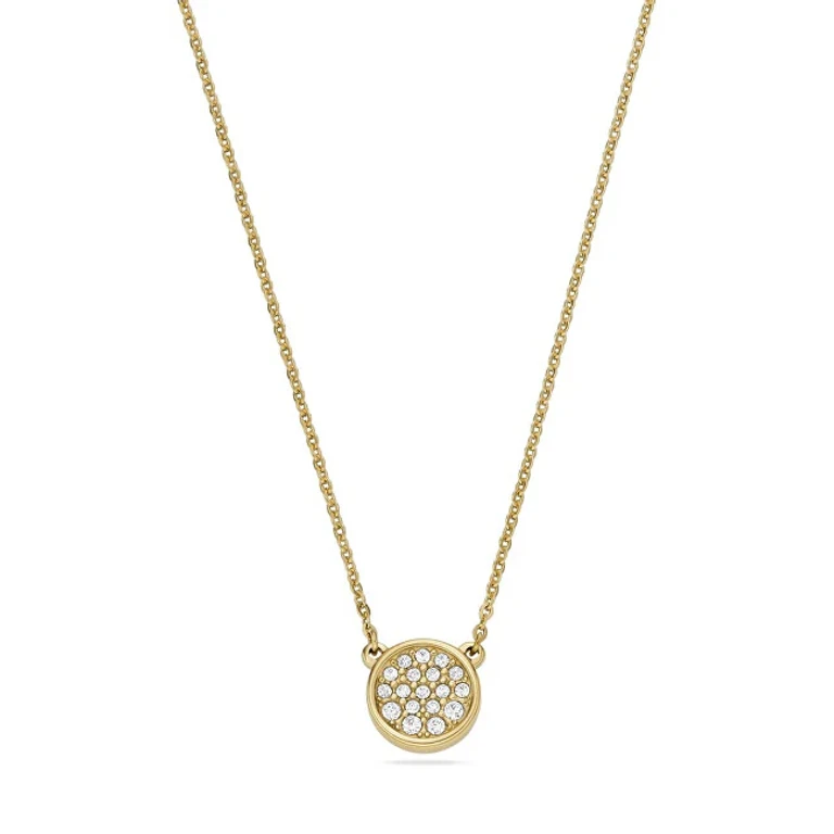 Elegante Gold Plated Necklace With Zirconia Jof00961710