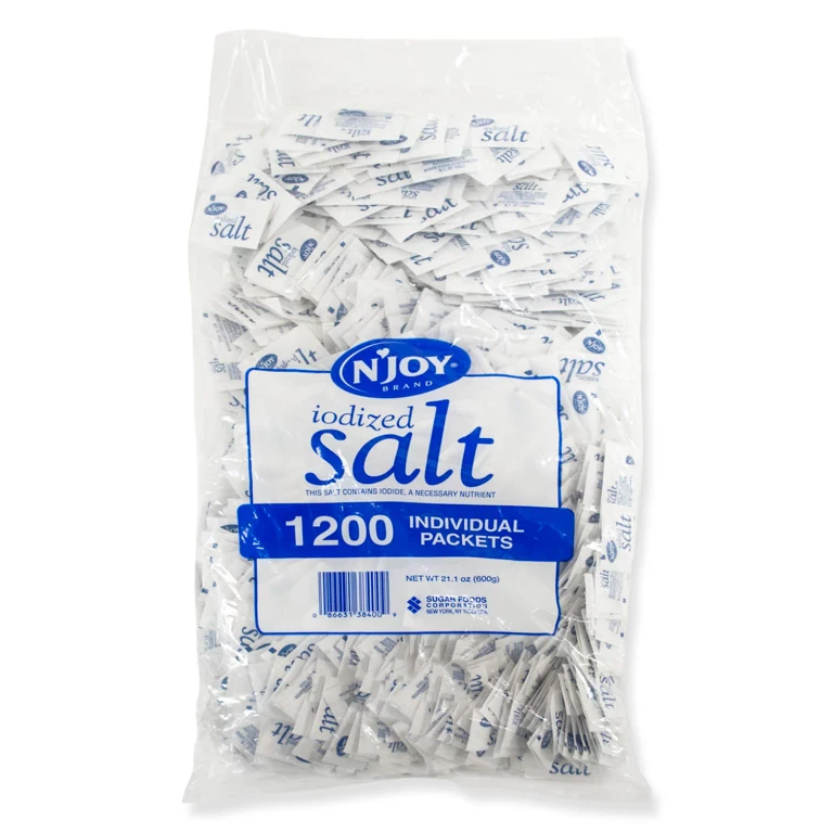Iodized Salt .5 g., 1,200 ct.