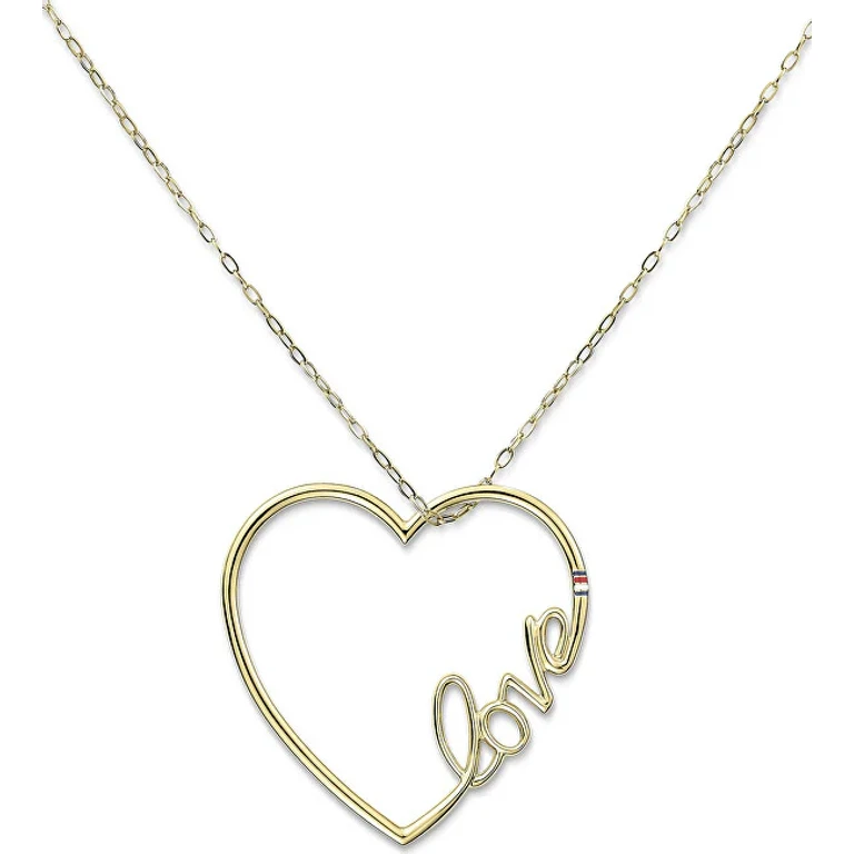 Long Steel Necklace with Heart 2700908