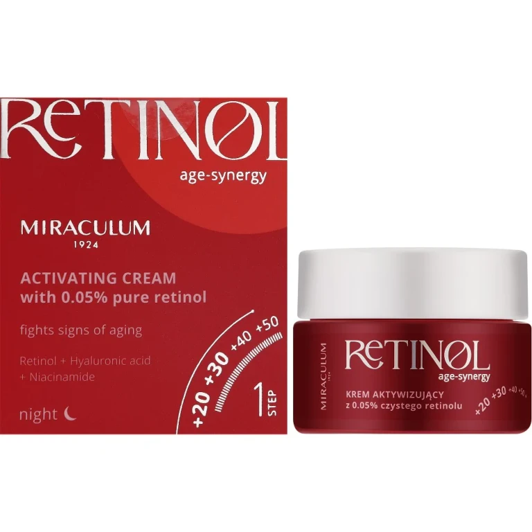 AGE-SYNERGY RETINOL active night cream for the reduction of skin blemishes with retinol 50 ml