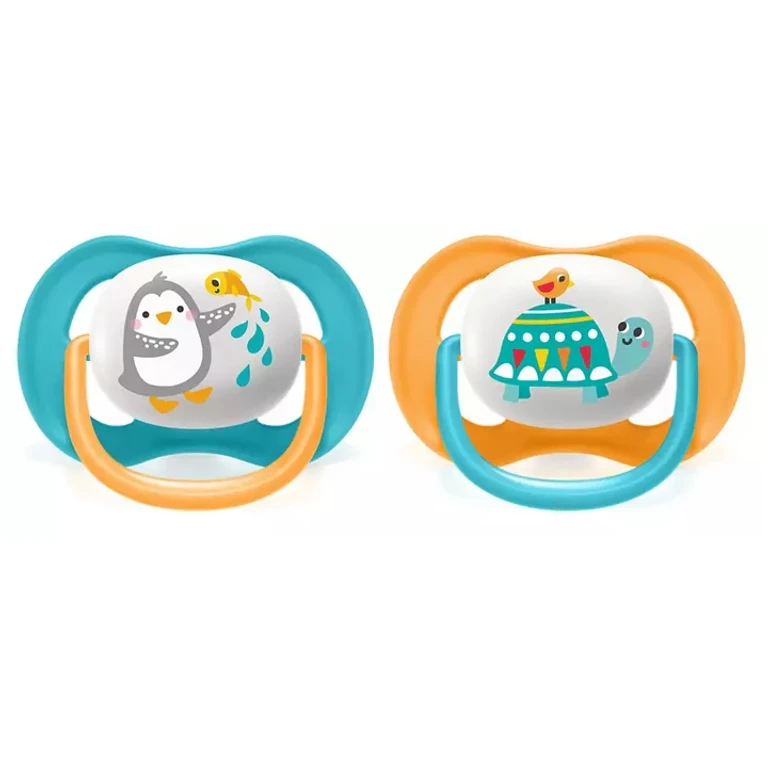 Pacifiers Ultra Air Animals 6-18 months Penguin & Turtle x2