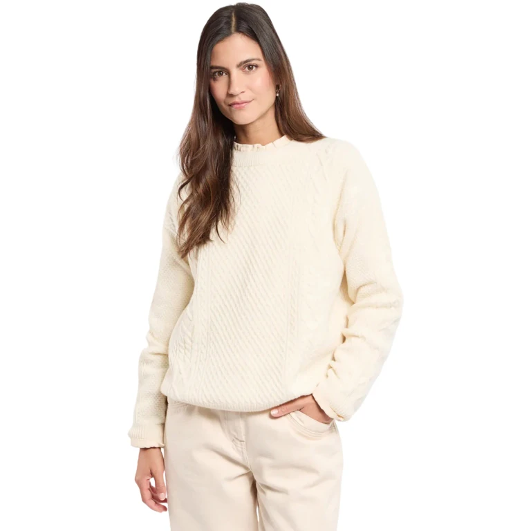 Cable-Knit Wool Jumper - Women's