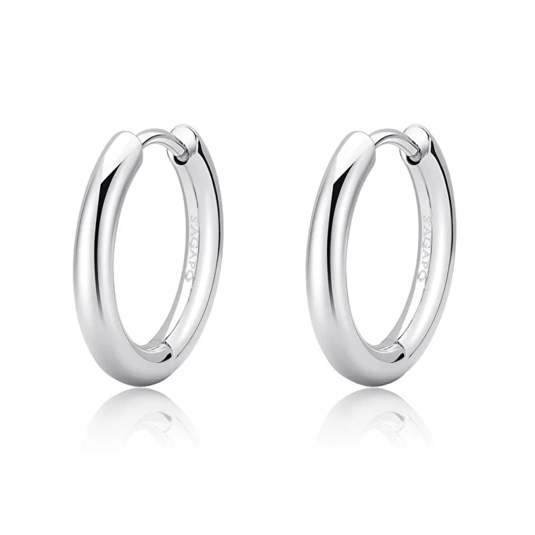 Chunky Minimalist Hoop Earrings in Stainless Steel Shk69