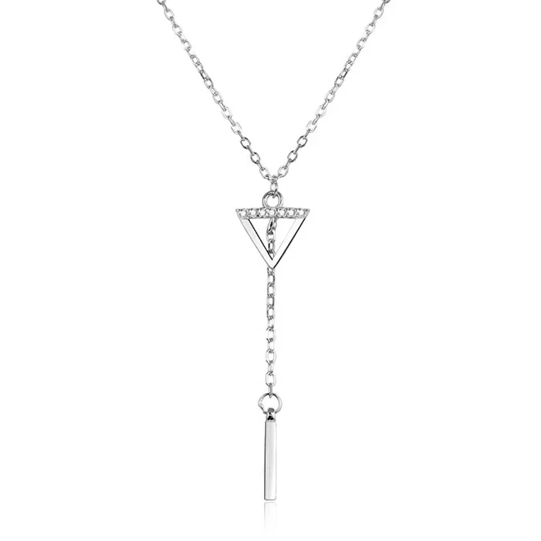 Silver Necklace With Pendant Ags1150 / 60