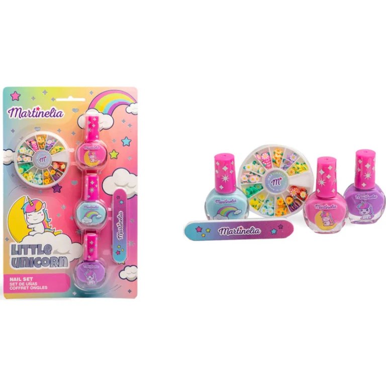 Little Unicorn Set Nail: 3 Nail Polishes 4 Ml - Nail Decorations 1 unit