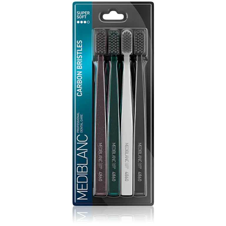 Toothbrush with Carbon Bristles 4 Pieces