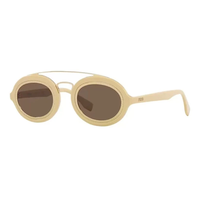 Unisex Black Oval Sunglasses FE40094I 25E