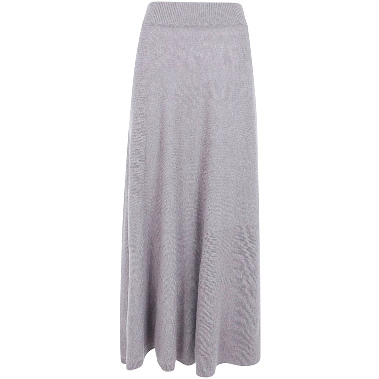 Skirt Wool Cashmere "Earth Gray"
