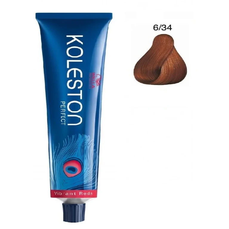 Professionals Koleston Perfect Permanent Hair Color 6/34 Dark Golden Red Blonde 60 ml