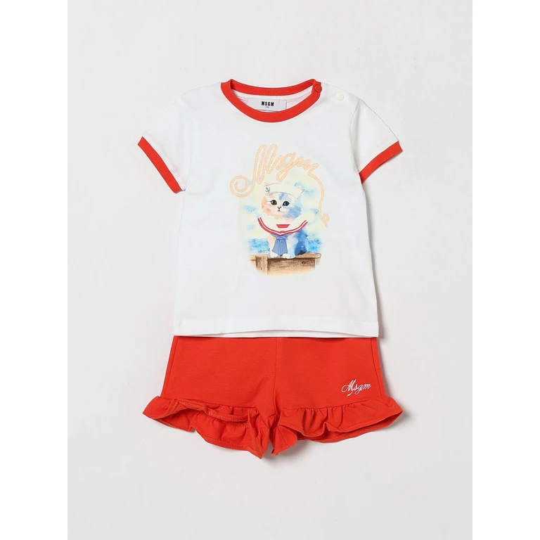 MSGM KIDS Jumpsuit Kids color White (S6MSNGTR269001/84)
