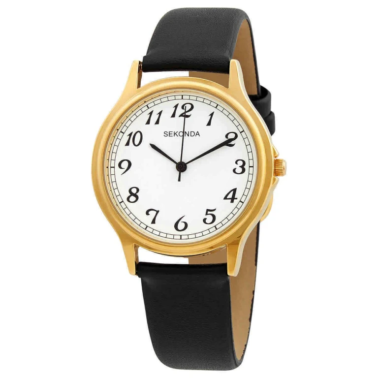 Quartz watch with leather strap 3134.82 for men