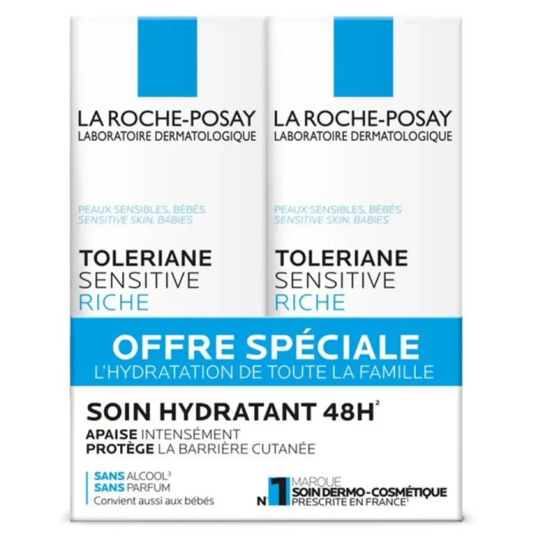 La Roche-Posay Toleriane Rich Sensitive Soothing Moisturizing Face Cream 2x40ml