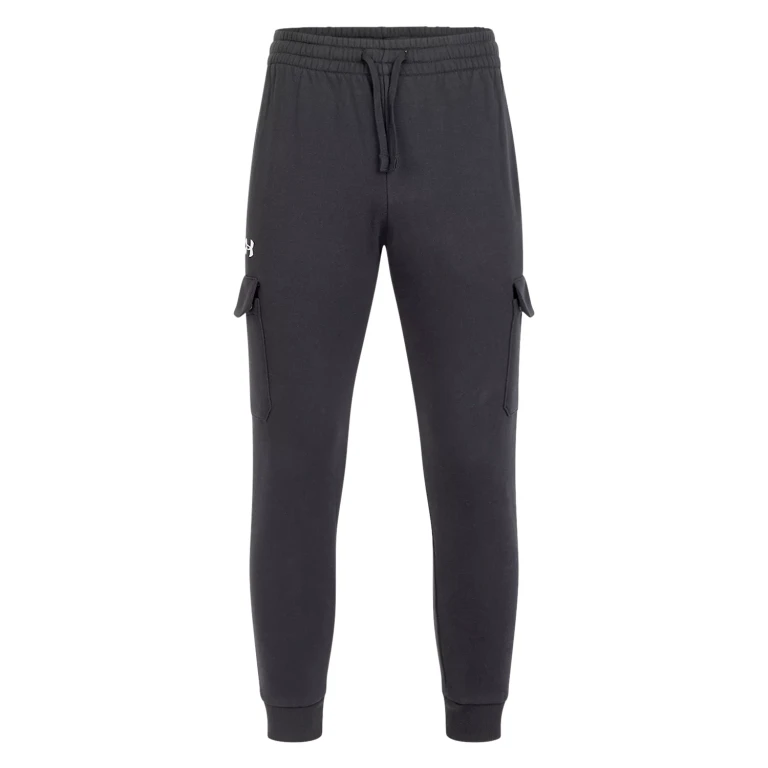 Men's Rival Fleece Cargo Joggers Black/White L:- Black/White, L