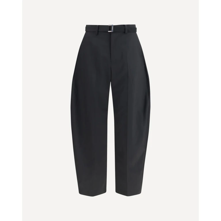 Wool tailored Pants with belt Male 1