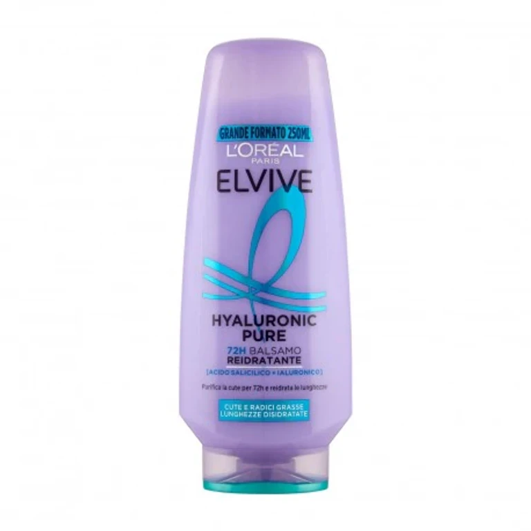 L'Oreal Paris Elvive Hyaluronic Pure 72H Rehydrating Balm for Oily Scalp and Roots 250 ml