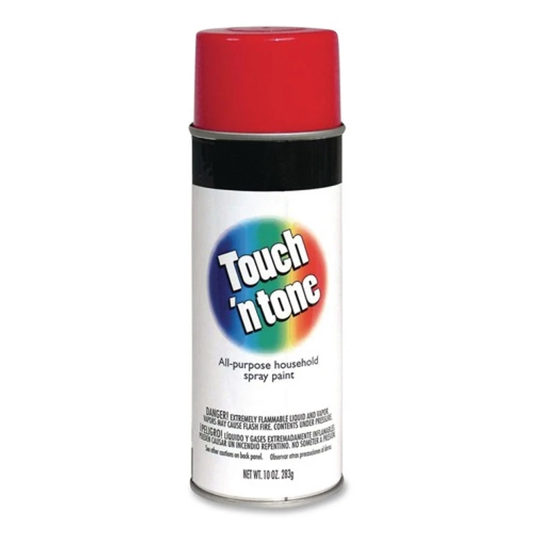 55270830 Touch'n Tone 10 oz. Aerosol Can Spray Paint - Gloss Red (6/Carton)