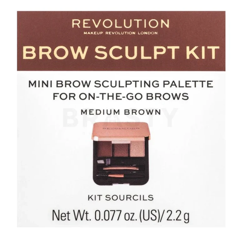 Eyebrow kit Makeup Revolution, medium