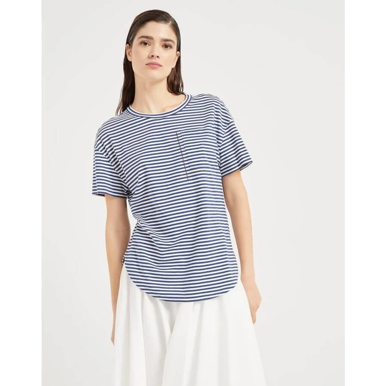 Blue Striped Relaxed Shirt