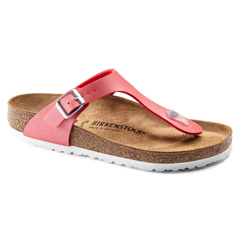 Gizeh Birko-Flor Icy Metallic Poppy Sandals