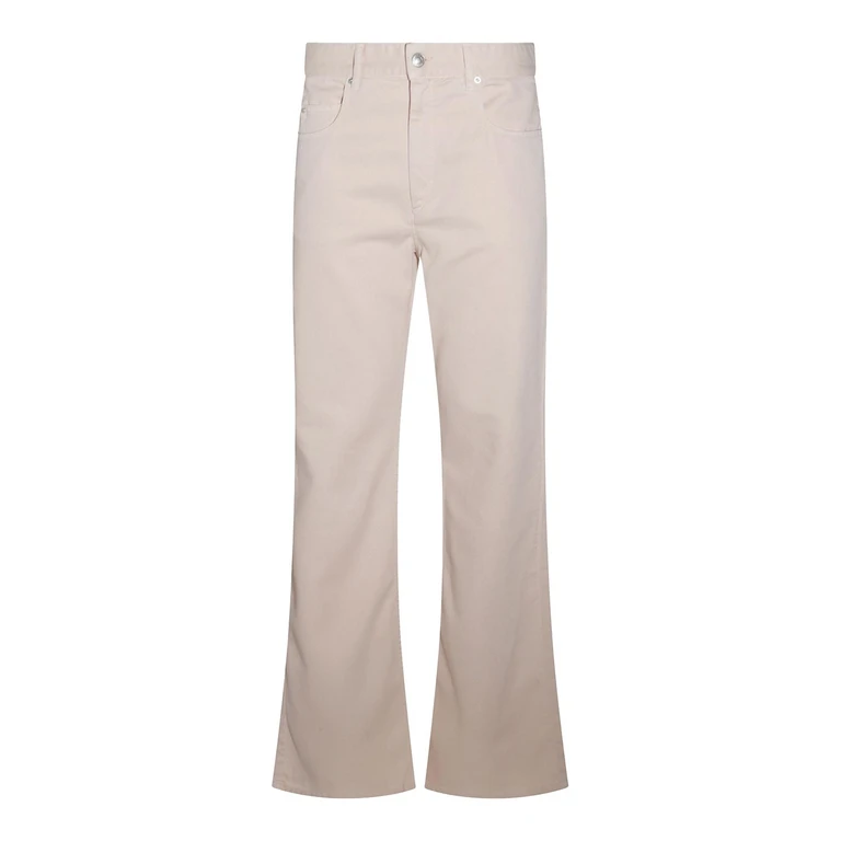 Bootcut-Jeans - Beige