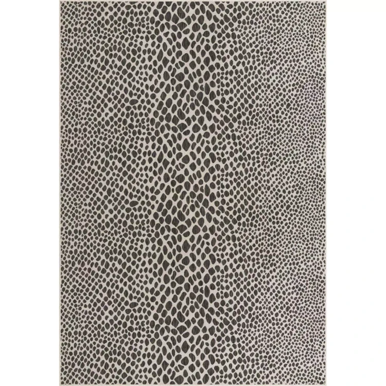 Cape Town Outdoor Rug:- Black, 7'10' x 11'4'