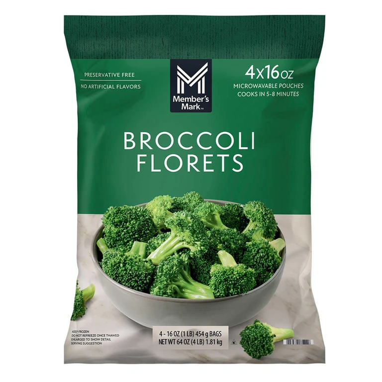 Steamable Broccoli Florets 1 lb., 4 pk.