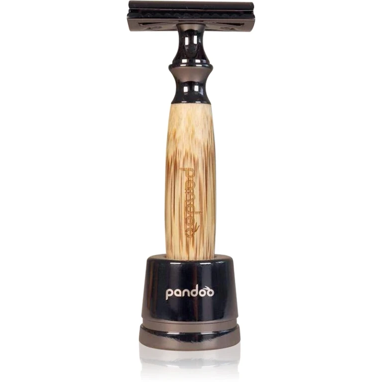 Bamboo Safety Razor + Replacement Head 10pcs Thick Handle